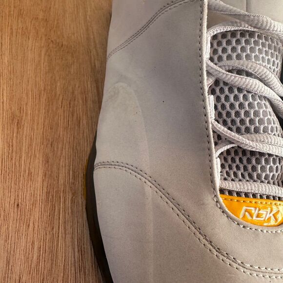 Reebok RB 811 FLU Men’s Size 15 Grey & Yellow Sneakers — Rare Vintage RBK - Picture 6 of 8